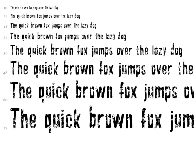 Gasoline font waterfall